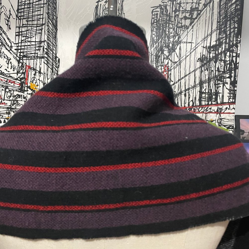 100% Authentic Burberry Merino Wool & Cashmere Blend Reversible Scarf - Picture 5 of 10